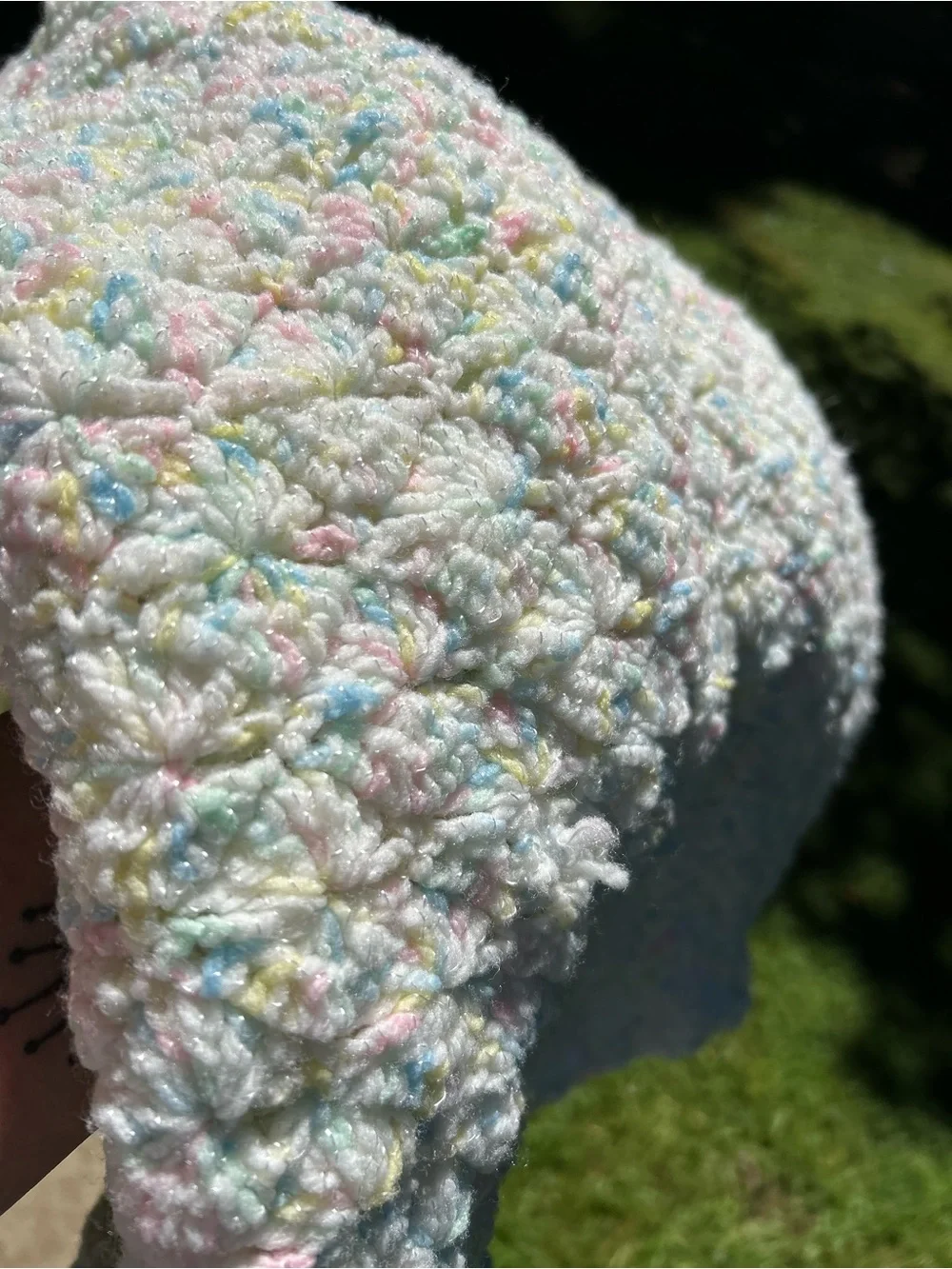 Handmade Pastel Crochet Baby Blanket